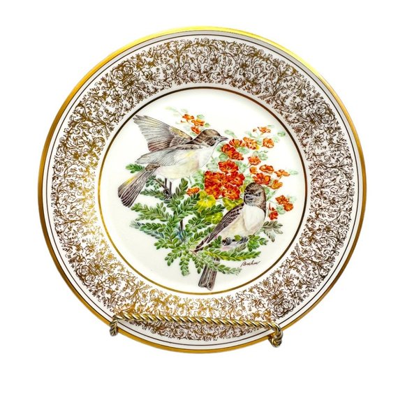 Boehm Birds by LENOX Eastern Phoebe & Robin 1977 Plates Annual limited Edition - Picture 3 of 15